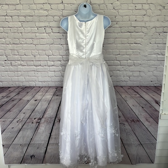 first Communion VIRGIN Mary Girls white long dress size 10 - Picture 3 of 11